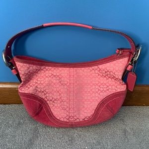 Pink Coach Shoulder Bag